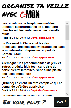 C-MON, une appli de veille numérique