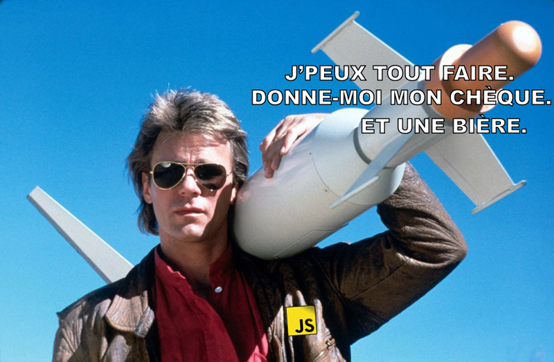 Meme Macguyver avec un missile